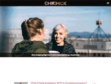 Tablet Screenshot of chipchick.com